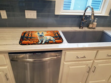 Load image into Gallery viewer, White German Shepherd Fall Dish Drying Mat