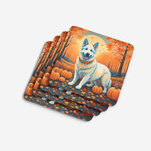 Load image into Gallery viewer, White German Shepherd Fall Foam Coaster