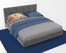 Load image into Gallery viewer, White German Shepherd Fall Fabric Standard Pillowcase – Artistic Decorative Front, White Back