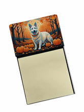 Load image into Gallery viewer, White German Shepherd Fall Sticky Note Holder- Refiilable Desk Accessory Note Pad