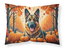 Load image into Gallery viewer, German Shepherd Fall Fabric Standard Pillowcase – Artistic Decorative Front, White Back