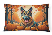 Load image into Gallery viewer, German Shepherd Fall Fabric Decorative Pillow