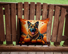 Load image into Gallery viewer, German Shepherd Fall Throw Pillow - 14x14 Decorative Pillow – Art for Your Home &amp; Patio