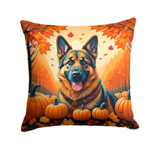 Load image into Gallery viewer, German Shepherd Fall Fabric Decorative Pillow