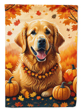 Load image into Gallery viewer, Golden Retriever Fall House Flag
