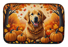 Load image into Gallery viewer, Golden Retriever Fall Dish Drying Mat
