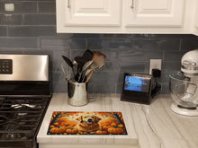Load image into Gallery viewer, Golden Retriever Fall Glass Cutting Boards – Durable, Decorative Kitchen Art Large