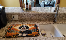 Load image into Gallery viewer, Havanese Fall Dish Drying Mat
