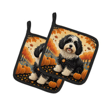 Load image into Gallery viewer, Havanese Fall Pot Holders - Set of 2 Decorative Kitchen Helpers | Made in the USA