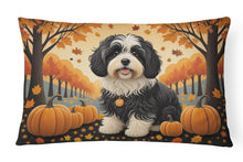 Load image into Gallery viewer, Havanese Fall Fabric Decorative Pillow