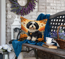 Load image into Gallery viewer, Havanese Fall Fabric Decorative Pillow