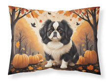Load image into Gallery viewer, Japanese Chin Fall Fabric Standard Pillowcase – Artistic Decorative Front, White Back