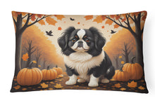 Load image into Gallery viewer, Japanese Chin Fall Fabric Decorative Pillow
