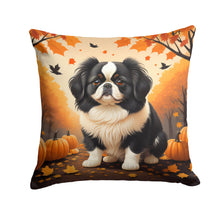 Load image into Gallery viewer, Japanese Chin Fall Throw Pillow - 14x14 Decorative Pillow – Art for Your Home &amp; Patio