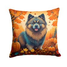 Load image into Gallery viewer, Keeshond Fall Fabric Decorative Pillow