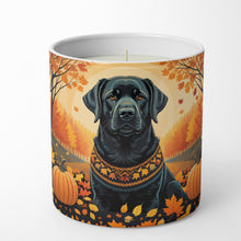 Load image into Gallery viewer, Black Labrador Retriever Fall Decorative Soy Candle