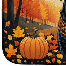 Load image into Gallery viewer, Black Labrador Retriever Fall Dish Drying Mat