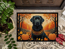 Load image into Gallery viewer, Black Labrador Retriever Fall Doormat -  18x27 Decorative Floor Mat – Indoor/Outdoor Rug