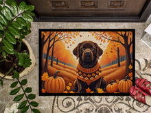 Load image into Gallery viewer, Chocolate Labrador Retriever Fall Doormat -  18x27 Decorative Floor Mat – Indoor/Outdoor Rug