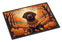 Load image into Gallery viewer, Chocolate Labrador Retriever Fall Doormat -  18x27 Decorative Floor Mat – Indoor/Outdoor Rug