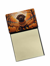 Load image into Gallery viewer, Chocolate Labrador Retriever Fall Sticky Note Holder- Refiilable Desk Accessory Note Pad