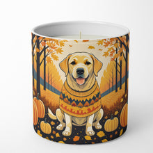 Load image into Gallery viewer, Yellow Labrador Retriever Fall Decorative Soy Candle