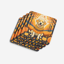 Load image into Gallery viewer, Yellow Labrador Retriever Fall Foam Coaster
