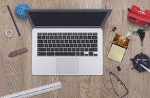 Load image into Gallery viewer, Yellow Labrador Retriever Fall Sticky Note Holder- Refiilable Desk Accessory Note Pad