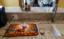 Load image into Gallery viewer, Red Miniature Pinscher Fall Dish Drying Mat