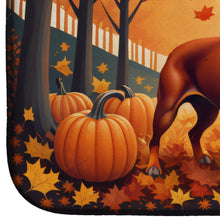 Load image into Gallery viewer, Red Miniature Pinscher Fall Dish Drying Mat