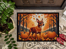Load image into Gallery viewer, Red Miniature Pinscher Fall Doormat - 24x36 Decorative Floor Mat – Indoor/Outdoor Rug with Artistic Flair