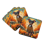 Load image into Gallery viewer, Miniature Pinscher Fall Foam Coaster