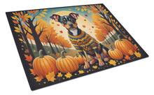 Load image into Gallery viewer, Miniature Pinscher Fall Glass Cutting Boards – Durable, Decorative Kitchen Art Large