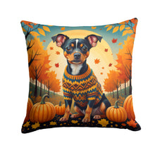 Load image into Gallery viewer, Miniature Pinscher Fall Fabric Decorative Pillow