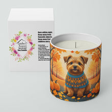 Load image into Gallery viewer, Norfolk Terrier Fall Decorative Soy Candle