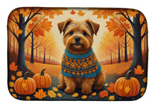 Load image into Gallery viewer, Norfolk Terrier Fall Dish Drying Mat