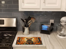 Load image into Gallery viewer, Norfolk Terrier Fall Glass Cutting Boards – Durable, Decorative Kitchen Art Large