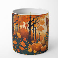 Load image into Gallery viewer, Norwich Terrier Fall Decorative Soy Candle