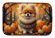 Load image into Gallery viewer, Pomeranian Fall Dish Drying Mat