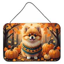 Load image into Gallery viewer, Pomeranian Fall Wall or Door Hanging Prints