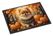 Load image into Gallery viewer, Pomeranian Fall Doormat -  18x27 Decorative Floor Mat – Indoor/Outdoor Rug