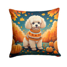 Load image into Gallery viewer, Poodle Fall Fabric Decorative Pillow