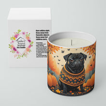 Load image into Gallery viewer, Black Pug Fall Decorative Soy Candle