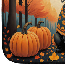 Load image into Gallery viewer, Black Pug Fall Dish Drying Mat