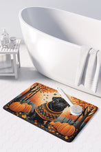 Load image into Gallery viewer, Black Pug Fall Memory Foam Kitchen Mat
