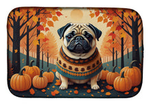Load image into Gallery viewer, Fawn Pug Fall Dish Drying Mat
