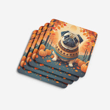Load image into Gallery viewer, Fawn Pug Fall Foam Coaster