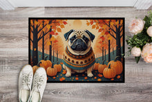 Load image into Gallery viewer, Fawn Pug Fall Doormat - 24x36 Decorative Floor Mat – Indoor/Outdoor Rug with Artistic Flair