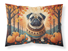 Load image into Gallery viewer, Fawn Pug Fall Fabric Standard Pillowcase – Artistic Decorative Front, White Back