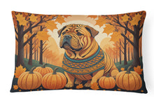 Load image into Gallery viewer, Shar Pei Fall Fabric Decorative Pillow